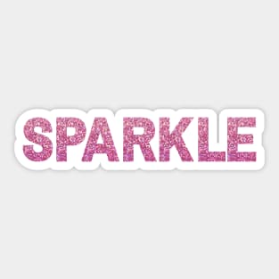 Sparkle Pink Font Sticker